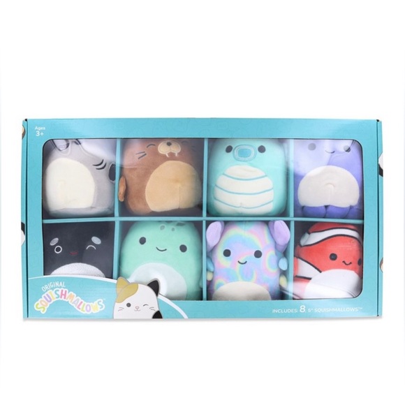 8 5” Sea Life Kellytoy Squishmallows - Sealife Mini Pack 8 5” Squishmallow - Picture 16 of 16